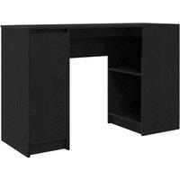 Berkfield Home Desk Black Oak 120x42x76 cm Engineered Wood | Size: 120 x 42 x 76 cm