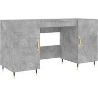 Berkfield Home Desk Concrete Grey 140x50x75 cm Engineered Wood | Size: 140 x 50 x 75 cm