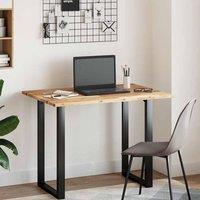 Berkfield Home Desk Top Oil Finished 80x70x2 cm Solid Wood Acacia in Brown | Size: 80 x 70 x 2 cm