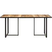 Berkfield Home Dining Table 180 cm Rough Mango Wood in Brown