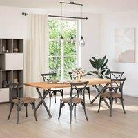 Berkfield Home Dining Table Legs X-Shaped 2 pcs Anthracite 90x(72-73) cm Steel in Black