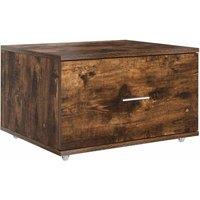 Berkfield Home Drawer Cabinet Smoked Oak MDF with Veneer Drawer Cabinet in Brown