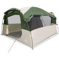 Berkfield Home Family Tent Tunnel 6-Person Green Waterproof