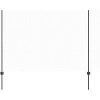 Berkfield Home Fence Posts 22 pcs U-Channel Grey 150 cm Steel, Hexagon Fence Gre