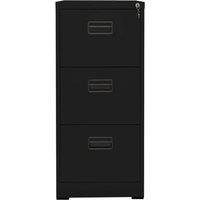 Berkfield Home Filing Cabinet Black 46x62x102.5 cm Steel