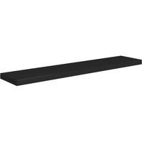 Berkfield Home Floating Wall Shelf Black 120x23.5x3.8 cm MDF