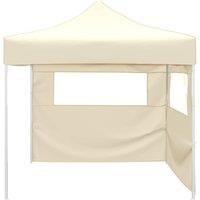 Berkfield Home Foldable Tent with 2 Walls 3x3 m Cream in Beige