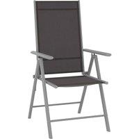 Berkfield Home Folding Garden Chairs 6 pcs Textilene Black