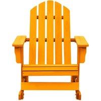 Berkfield Home Garden Adirondack Rocking Chair Solid Fir Wood Orange