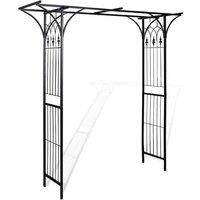 Berkfield Home Garden Arch 200x52x204 cm in Black | Size: 200 x 52 x 204 cm