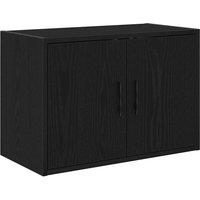 Berkfield Home Garage Wall Cabinet Black Engineered Wood