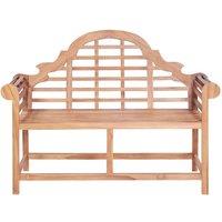 Berkfield Home Garden Bench 127x58.5x92.5 cm Solid Wood Teak in Brown