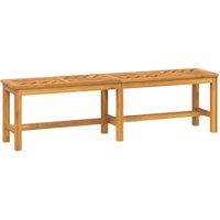 Berkfield Home Garden Bench 150 cm Solid Wood Acacia in Brown