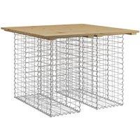 Berkfield Home Garden Bench Gabion Design 100x102x72 cm Impregnated Wood Pine in Brown | Size: 100 x 102 x 72 cm