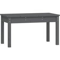 Berkfield Home Garden Bench Grey 80x44x45 cm Solid Wood Pine | Size: 80 x 44 x 45 cm