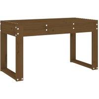 Berkfield Home Garden Bench Honey Brown 80x38x45 cm Solid Wood Pine | Size: 80 x 38 x 45 cm
