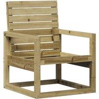 Berkfield Home Garden Chair 57.5x63x76 cm Impregnated Wood Pine in Brown