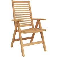 Berkfield Home Garden Chairs Foldable 8 pcs Solid Wood Teak in Brown
