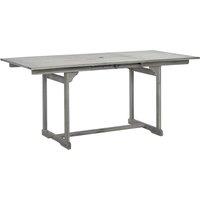 Berkfield Home Garden Dining Table (120-170)x80x75 cm Solid Acacia Wood in Grey