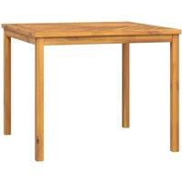 Berkfield Home Garden Dining Table 90x90x74 cm Solid Wood Acacia in Brown | Size: 90 x 90 x 74 cm