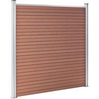 Berkfield Home Garden Fence WPC 526x186 cm Brown