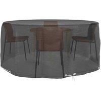 Berkfield Home Garden Furniture Covers 2 pcs 10 Eyelets 260x90 cm Round in Black | Size: 260x90 cm