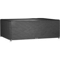 Berkfield Home Garden Furniture Covers 2 pcs 12 Eyelets 240x180x80 cm Rectangular in Black | Size: 240 x 180 x 80 cm
