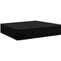 Berkfield Home Garden Furniture Covers 2 pcs 12 Eyelets 250x250x70 cm in Black | Size: 250 x 250 x 70 cm