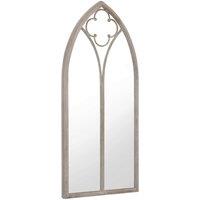 Berkfield Home Garden Mirror Sand 70x30 cm Iron for Outdoor Use in Cream