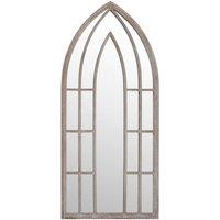 Berkfield Home Garden Mirror Sand 70x30 cm Iron for Outdoor Use in Beige