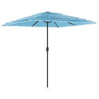 Berkfield Home Garden Parasol with Steel Pole Blue 248x248x248 cm | Size: 248 x 248 x 248 cm
