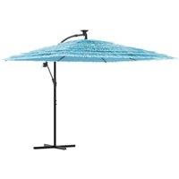 Berkfield Home Garden Parasol with Steel Pole Blue 269x269x235 cm | Size: 269 x 269 x 235 cm