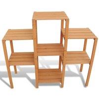 Berkfield Home Garden Plant Stand 97x31x87 cm Solid Fir Wood in Brown | Size: 97 x 31 x 87 cm