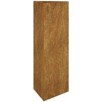 Berkfield Home Garden Planter 30x26x75 cm Corten Steel in Brown | Size: 30 x 26 x 75 cm