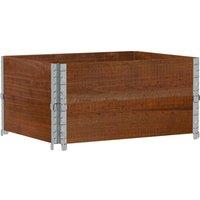 Berkfield Home Garden Planter Brown 80x60 cm Solid Wood Pine