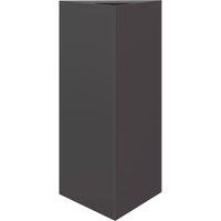 Berkfield Home Garden Planter Black Triangular 40x34.5x70 cm Steel