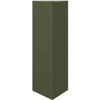 Berkfield Home Garden Planter Olive Green Triangular 30x26x75 cm Steel | Size: 30 x 26 x 75 cm