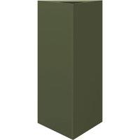 Berkfield Home Garden Planter Olive Green Triangular 40x34.5x70 cm Steel