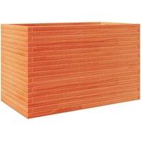 Berkfield Home Garden Planter Wax Brown 110x60x68.5 cm Solid Wood Pine