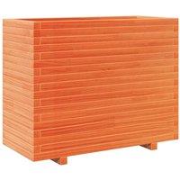 Berkfield Home Garden Planter Wax Brown 90x40x72.5 cm Solid Wood Pine