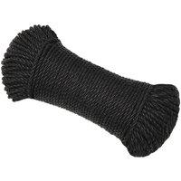 Berkfield Home Work Rope Black 6 mm 500 m Polypropylene