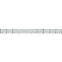 Berkfield Home Wire Mesh Fence with Flange Green 1.4x25 m
