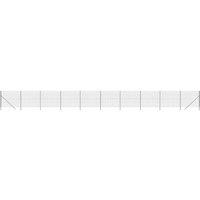 Berkfield Home Wire Mesh Fence Anthracite 1.4x25 m Galvanised Steel in Black