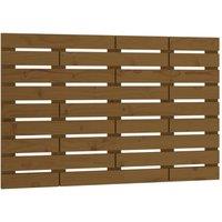 Berkfield Home Wall Headboard Honey Brown 96x3x63 cm Solid Wood Pine | Size: 96 x 3 x 63 cm