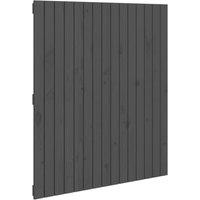Berkfield Home Wall Headboard Grey 95.5x3x110 cm Solid Wood Pine