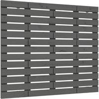 Berkfield Home Wall Headboard Grey 106x3x91.5 cm Solid Wood Pine