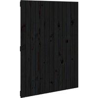 Berkfield Home Wall Headboard Black 82.5x3x110 cm Solid Wood Pine