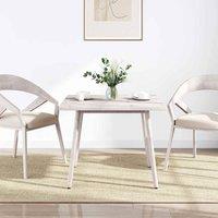 Berkfield Home Table Top White 90x90x2.5 cm Solid Wood Pine Square