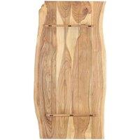 Berkfield Home Table Top Solid Acacia Wood 118x(50-60)x2.5 cm in Brown