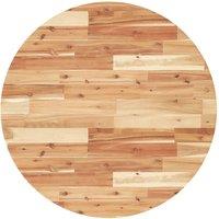 Berkfield Home Table Top Round 80x4 cm Solid Wood Acacia in Brown | Size: 80x4 cm